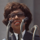 Josephine Baker speaks to attendees at the 1963 March on Washington. (Francis Miller/Getty Images)
